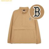  Áo Khoác Gió MLB Basic Medium Logo Anorak BOS (D.Beige) 3AWJB0234-43BGD 
