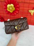  Túi Đeo Vai Coach Tabby 20 Quilted Chain Shoulder Bag CP149 Nâu Chocolate 
