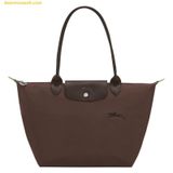  Túi Xách Longchamp Le Pliage Green M Tote bag Mocha 