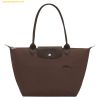  Túi Xách Longchamp Le Pliage Green M Tote bag Mocha 