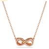  Dây Chuyền, Vòng Cổ Swarovski Hyperbola pendant Pavé, Infinity, White, 18k rose gold finish 5684084 