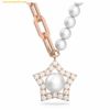 Dây Chuyền, Vòng Cổ Swarovski Stella Necklacestar, White, Rose Gold-Tone Plated 5645381