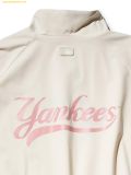  Áo Khoác Gió MLB Women's Sportive Varsity Windbreaker NY (D.Cream) 3FWJV0144-50CRD 