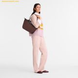  Túi Xách Longchamp Le Pliage Green M Tote bag Mocha 