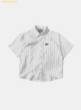  Áo Sơ Mi Bad Blood Dark Classic Short Sleeve Shirt - White/Striped w-sht25-003 