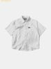  Áo Sơ Mi Bad Blood Dark Classic Short Sleeve Shirt - White/Striped w-sht25-003 