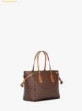  Túi Tote Michael Kors Voyager Extra-Small Signature Logo Convertible Crossbody Bag Brown 35R6GV6T0B 