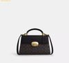  Túi Xách Coach Eliza Top Handle Bag CW013 Gold/Black Màu Đen CW012 