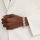  Vòng Tay Swarovski Mesmera bracelet Mixed cuts, White, Gold-tone plated 5743827 