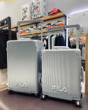  Vali Fila Embossed Logo - Size Ký Gửi 24 Màu Xám Bạc 