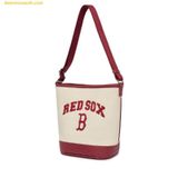  Túi Bucket MLB Varsity Basic Canvas Bucket Bag Boston Red Sox D.Cream - 3ABMS093N-43CRD 