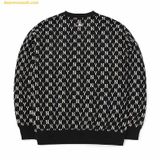  Áo Sweater MLB Monogram Overfit Sweatshirt New York Yankees 3AMTM0224-50BKS Màu Đen 