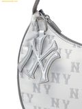  Túi Đeo Vai MLB Classic Monogram Sportive Hobo Bag New York Yankees 3ABQMA16N-50CRS Cream 