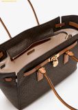  Túi Tote Michael Kors Hamilton Moderne Large Signature Logo Tote Bag 30F5GNXT3B Brown 