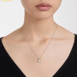  Dây Chuyền, Vòng Cổ Swarovski Birthstone pendant Square cut, April, White, Rhodium plated 5651704 