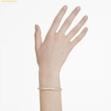  Vòng Tay Swarovski Hyperbola bangle Round cut, White, Mixed metal finish 5689721 