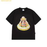 Áo Phông ADLV Baby Face Orange Tube Sleeve T-Shirt Đen 