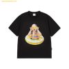 Áo Phông ADLV Baby Face Orange Tube Sleeve T-Shirt Đen