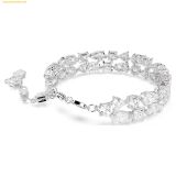  Vòng Tay, Lắc Tay Swarovski Mesmera bracelet Mixed cuts, White, Rhodium plated 5669927 
