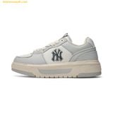  Giày Thể Thao MLB Chunky Liner SL Saffiano New York Yankees Grey 3ASXCLS4N-50GRS 