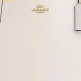  Túi Tote Coach Leather City Tote Shoulder Bag Chalk CR111 