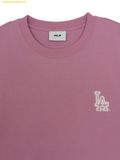  Áo Phông MLB Basic Back Street Logo Oversized Short Sleeve T-shirt LA Dodgers 3ATSB0863-07PKS Pink 