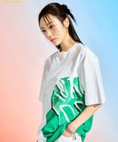  Áo Phông MLB Pop Art Graphic Mega Overfit Short Sleeve T-Shirt NY (White) 3ATSL0433-50WHS 