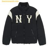  Áo Khoác Phao MLB Varsity Shoulder Colorblock Coopers Heavyweight Short Padding NY (Black) 3ADJV1146-50BKS 