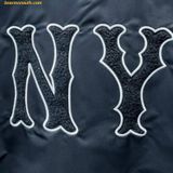  Áo Khoác Bomber New Era Varsity Jacket NY Đen 