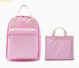  Balo MLB Basic Big Luxe Picnic Bag 7ABKB054N - Set Gồm Balo và Túi Tote Màu Hồng 