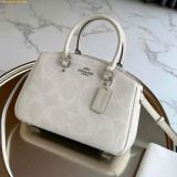  Túi Xách Coach Savannah Small Carryall Bag In Signature Canvas CAL53 White 