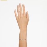  Lắc Tay Swarovski Mesmera bracelet Mixed cuts, Scattered design, White, Rhodium plated 5661530 