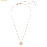  Dây Chuyền, Vòng Cổ Swarovski Idyllia pendant Clover, White, 18k rose gold finish 5674211 