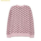  Áo Sweat MLB Classic Monogram Full-Panel Pattern Jacquard Overfit Man-to-Man NY (L.Pink) 3AMTM0334-50PKL 