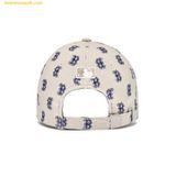  Mũ Lưỡi Trai MLB Monogram Classic Structure Ball Cap Boston Red Sox L.Beige 3ACPFF02N-43BGL 