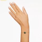  Vòng Tay Swarovski Idyllia bracelet Mixed cuts, Clover, Green, Gold-tone plated - 5666585 