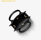  Túi Đeo Chéo Michael Kors Mercer Extra-Small Pebbled Leather Crossbody Bag 35S1GM9T0L Đen 