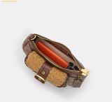  Túi Đeo Vai Coach Ashton Mini Shoulder Bag In Signature Canvas Vintage Brown CDB13 
