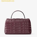  Túi Xách Michael Kors Tribeca Medium Quilted Leather Satchel Oxblood 30F5S2RS2L 