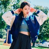  Áo Khoác Bomber MLB Women's Wool Sleeveless Crop Varsity Jacket LA (Navy) 3FJPV0134-07NYS 