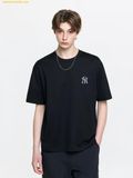  Áo Phông MLB Vintage Denim-like Monogram Big Lux Oversized Short Sleeve T-shirt New York Yankees Black 3ATSM0663-50BKS 