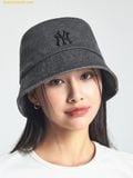  Mũ Bucket MLB Basic Bucket Hat Drop Fit New York Yankees - Grey 3AHT8804N-50GRD 