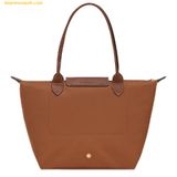  Túi Tote Longchamp Le Pliage Original M Cognac - Canvas 