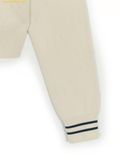  Áo Cardigan MLB Women's Classic Monogram Tonton Zip-Up Cardigan New York Yankees 3FKCM0154-50CRS - Trắng Kem 