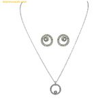  Set Dây Chuyền Và Khuyên Tai Swarovski Women's Set Creativity White-OS 5229050 
