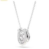  Dây Chuyền Swarovski Symbolica pendant Crystal pearl, Round cut, Pavé, Horse shoe, White, Rhodium plated 5736972 