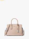  Túi Xách Michael Kors MK Laila Small Crossbody Satchel Trắng Logo 