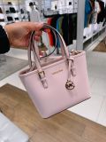  Túi Tote Mini Michael Kors Jet Set Travel Extra-Small Saffiano Leather Top-Zip Tote Bag 35T9GTVT0L Hồng 