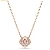  Dây Chuyền, Vòng Cổ Swarovski Una necklace Clover, Pink, Rose gold-tone plated 5514488 