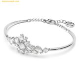  Vòng Tay, Lắc Tay Swarovski Swarovski Gema Bangle Flower White Rhodium plated 5644681 